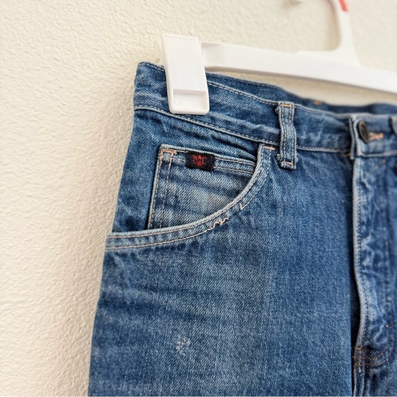 Vintage R&C Red Flame Classic Blue Denim High Rise Jeans Women’s Size 4 - Picture 3 of 6
